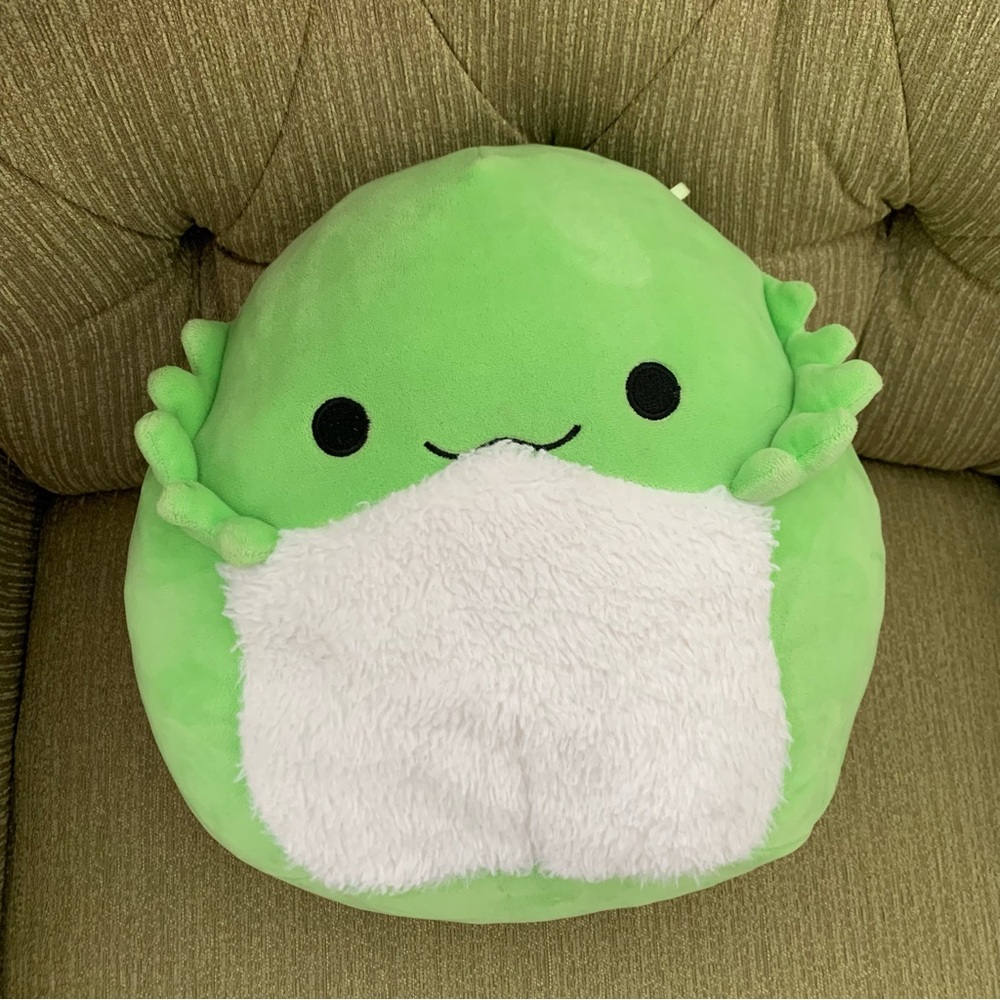 Abe the Bearded Dragon Squishmallow Plush – Green & White